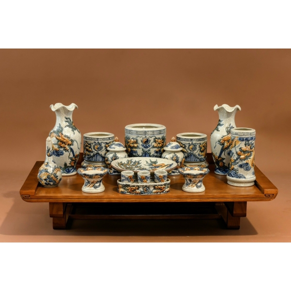 BỘ ĐỒ THỜ  BÁT TRÀNG CAO CẤP