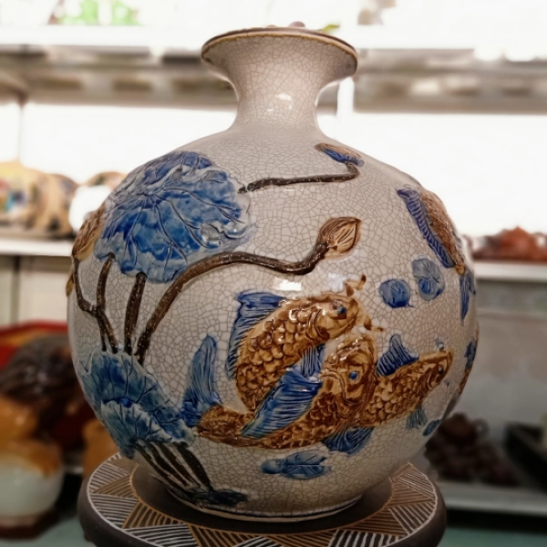 BÌNH HÚT TÀI LỘC CÁ CHÉP