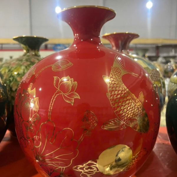 Bình Hút Tài Lộc - Gốm sứ Bát Tràng Cao Cấp