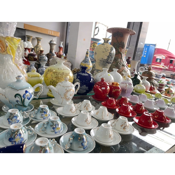 BỘ ẤM - TÁCH TRÀ HỌA TIẾT ĐẸP