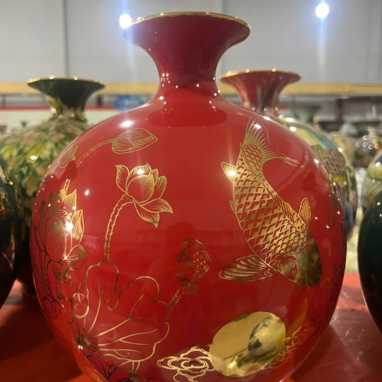 Bình Hút Tài Lộc - Gốm sứ Bát Tràng Cao Cấp