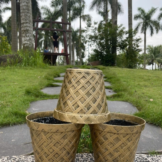 CHẬU KẺ Ô VUÔNG ĐỒNG