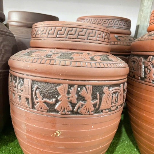 CHUM SÀNH NGÂM RƯỢU HOA VĂN TRỐNG ĐỒNG